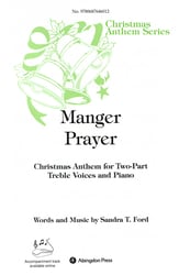 Manger Prayer Two-Part choral sheet music cover